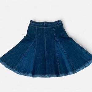 Tribal A-Line Denim Skirt
